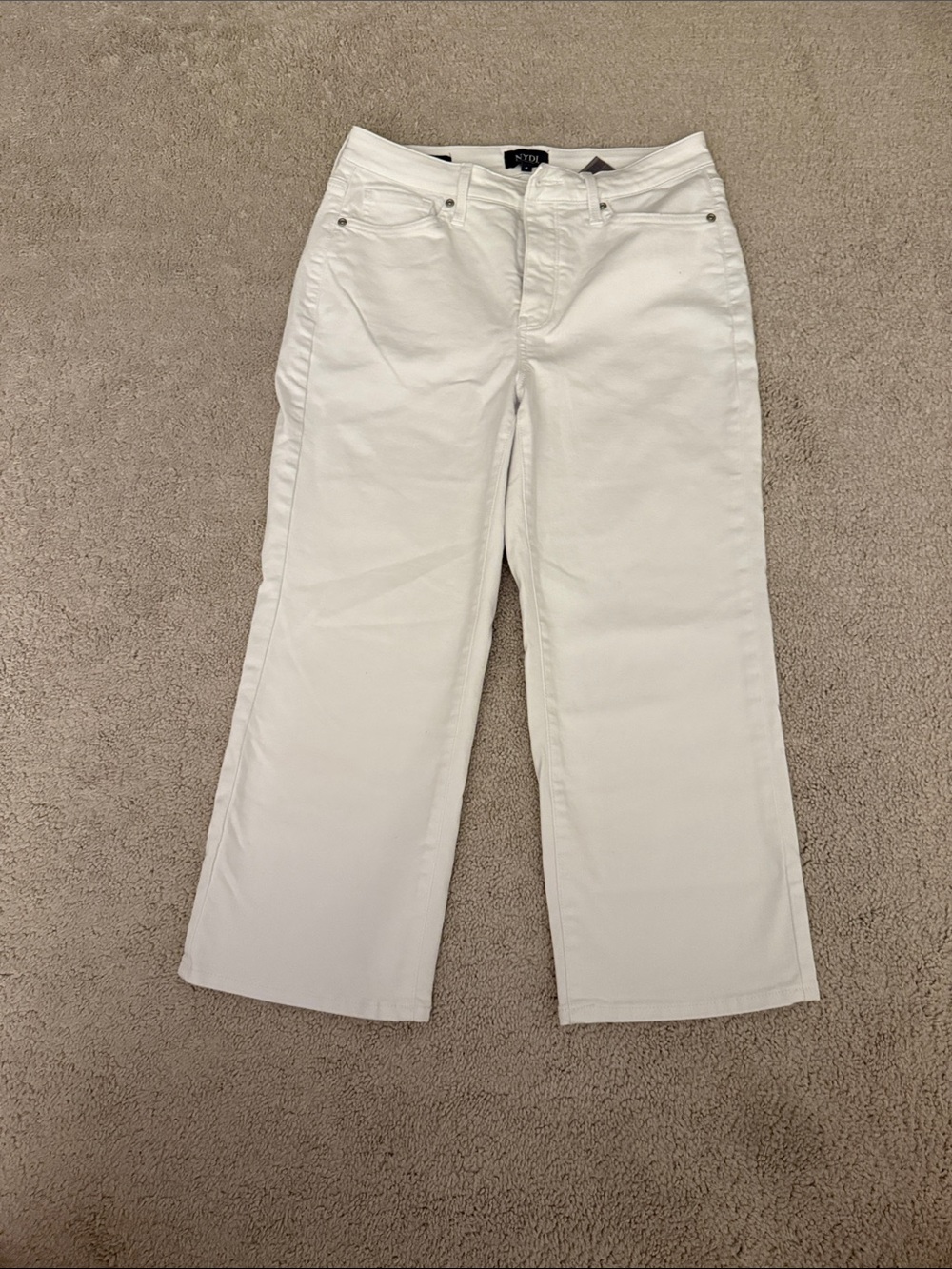 NYDJ White Joni Capri Jeans